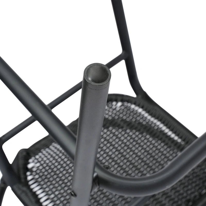 Tabourets de bar en rotin pour l'intérieur et l'extérieur, lot de 2
