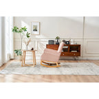 Chaise à bascule à dossier haut pour bébé, fauteuil de nurserie, siège rembourré en tissu confortable, fauteuil à dossier haut