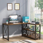 Bureau d'angle industriel réversible