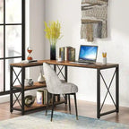 Bureau d'angle industriel réversible