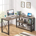 Bureau d'angle industriel réversible