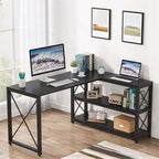 Bureau d'angle industriel réversible