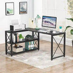 Bureau d'angle industriel réversible