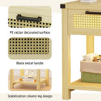 Table d'appoint avec lampe et station de recharge