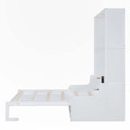 Lit mural escamotable Queen Size avec coussin
